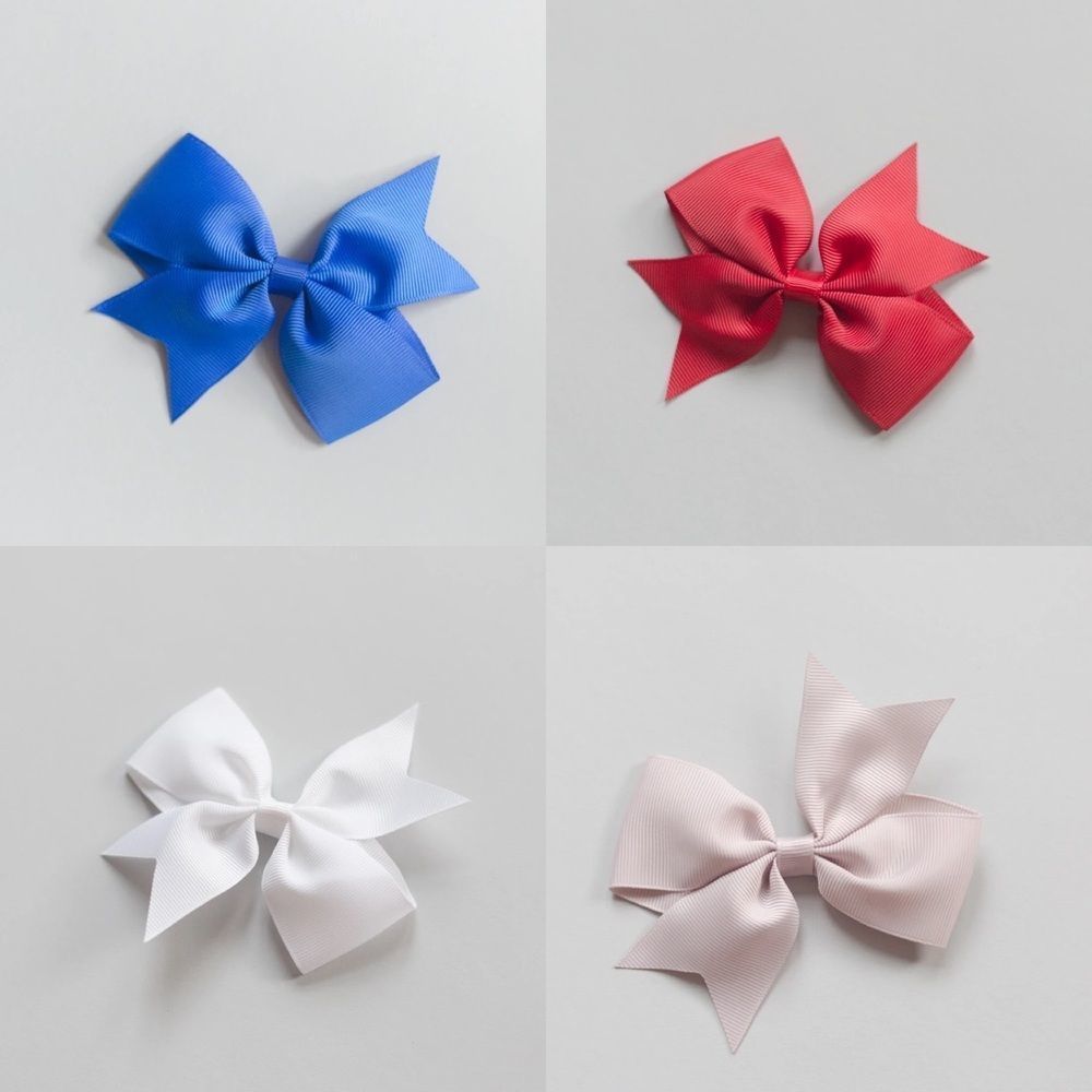 Lucy Sophia Split Tailed Hairbow set of 4🎀